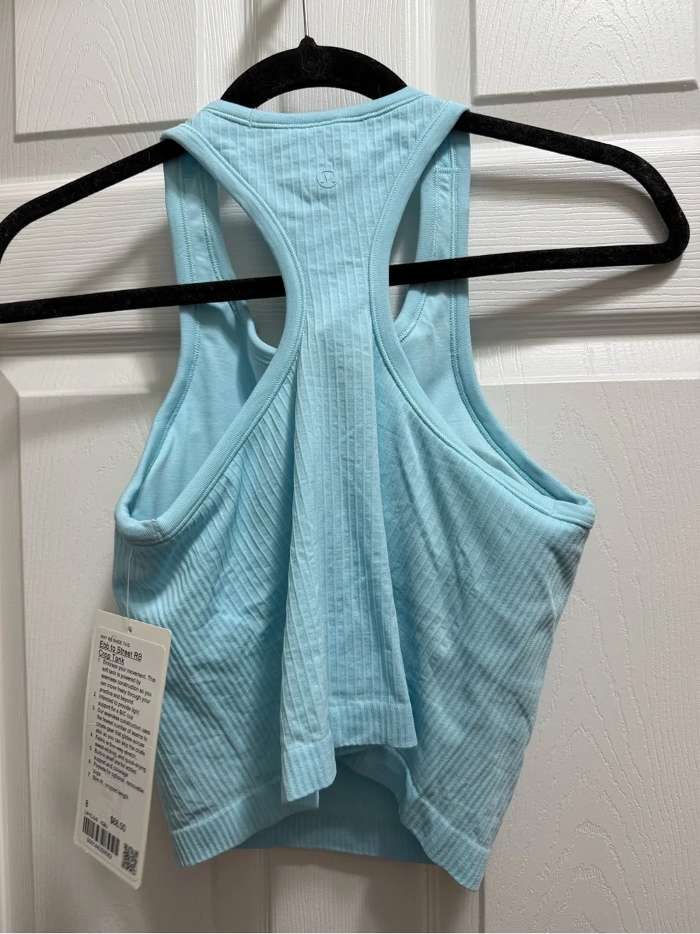 lululemon athletica Ebb to Street Crop Racerback Tank - Light Aqua
